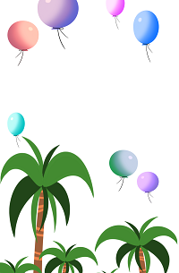 气球树木